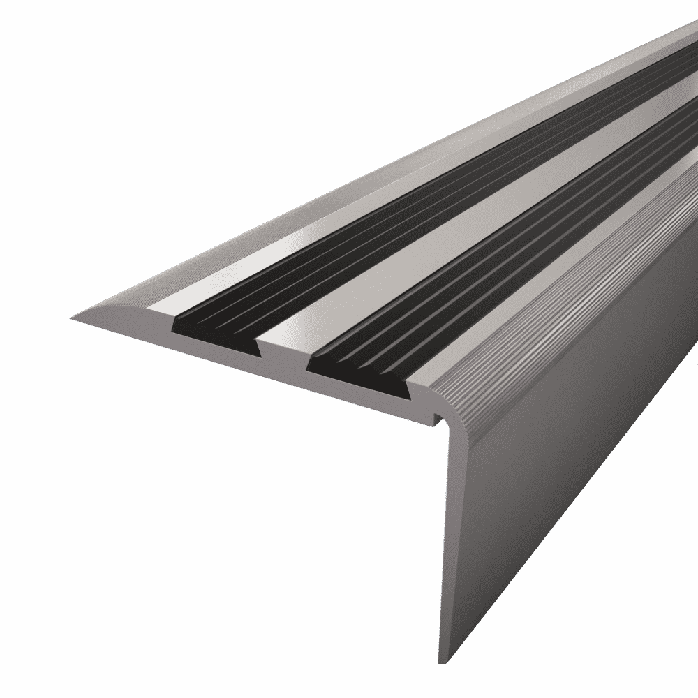 100cm 25mm x 10mm NEZ DE MARCHE aluminium bande rebord d'escalier intérieur 1m 