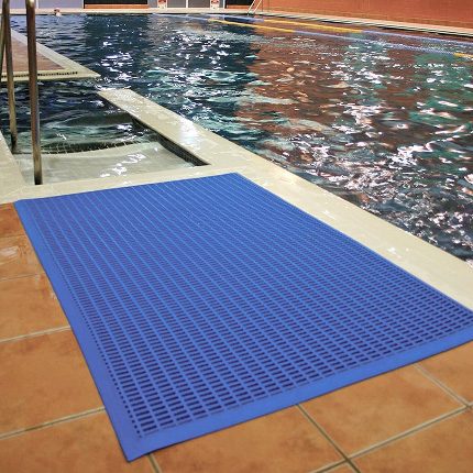 Tapis De Sol Rond Pour Piscine Hors-sol - Diamètre 370 Cm - Géotextile Antidérapant - Protection Du Fond